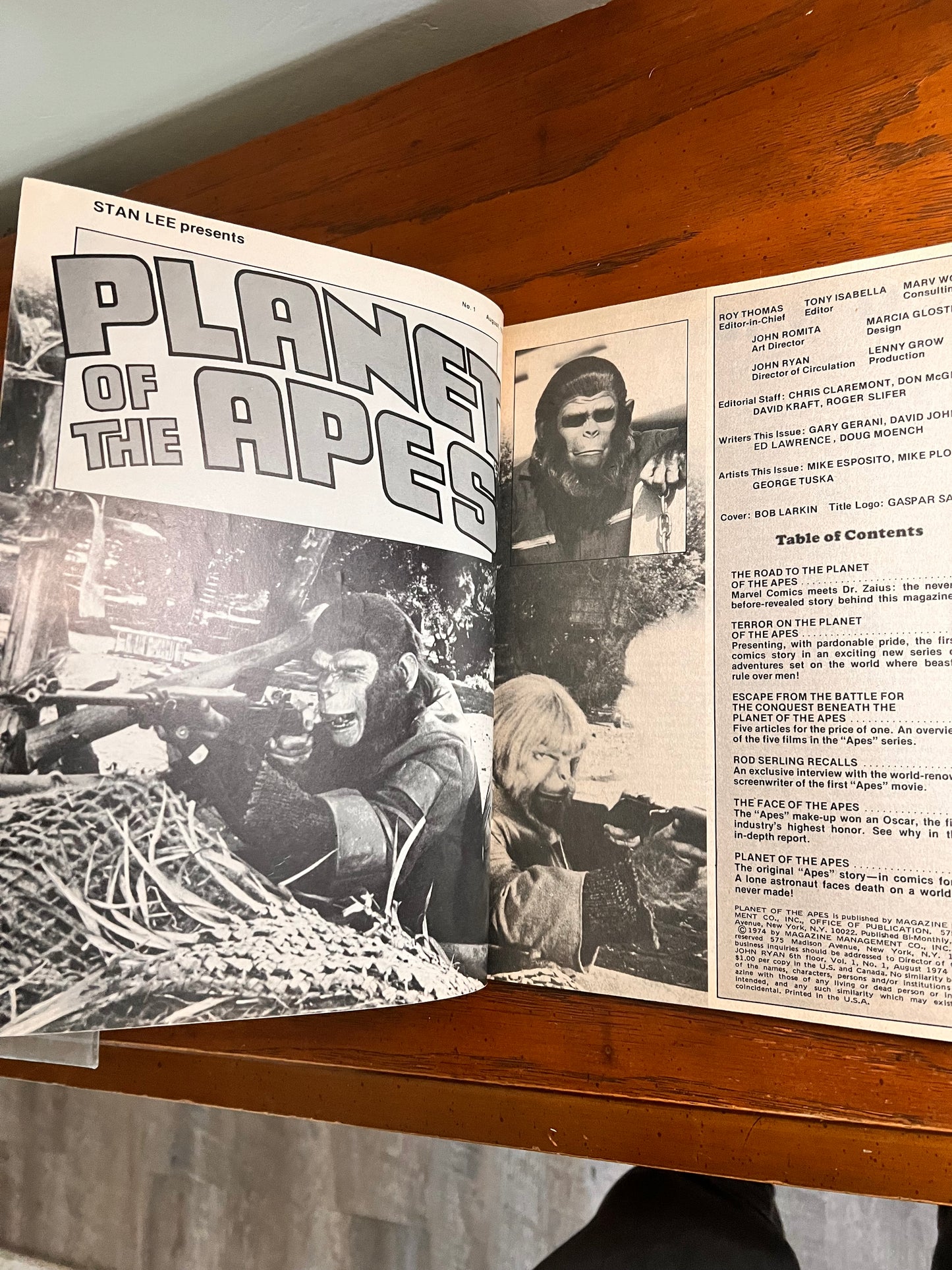 1974 Planet of the Apes Magazine #1 Marvel Comics Softcover Near Mint