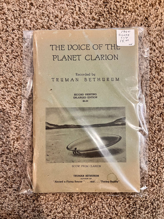 1950 The Voice of the Planet Clarion Signed Copy