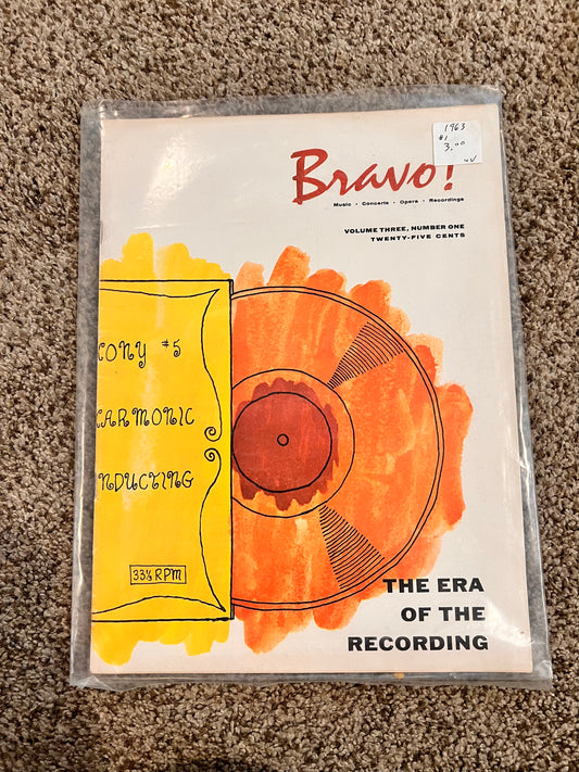 1963 Bravo Magazine #1 The Era of the Recording