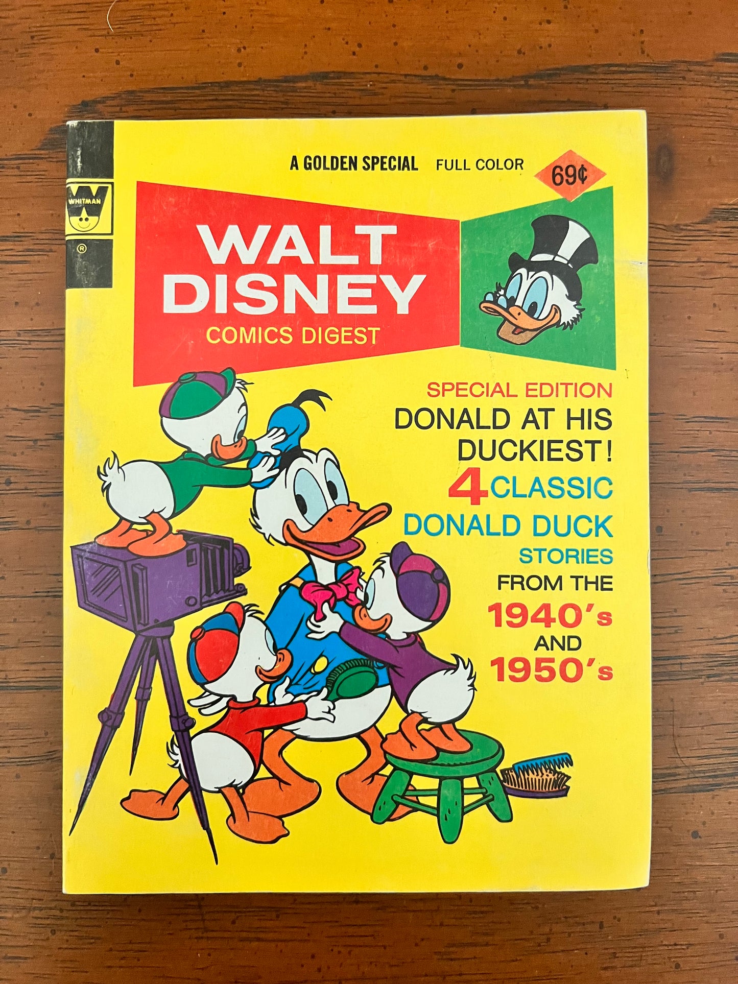 Vintage 1974 Walt Disney Comics Digest #44 Gold Key - Mickey Mouse Donald Duck and more!