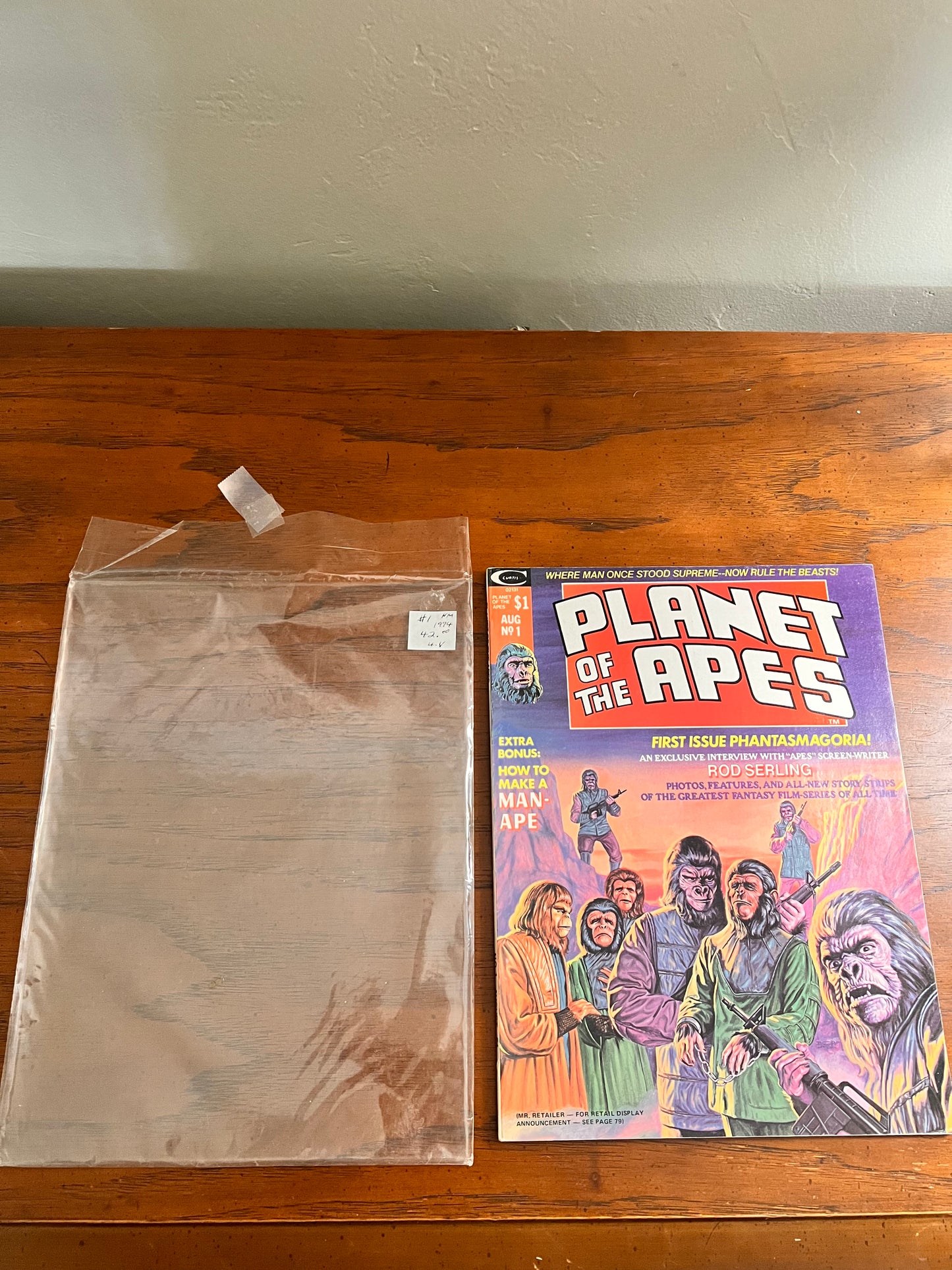 1974 Planet of the Apes Magazine #1 Marvel Comics Softcover Near Mint