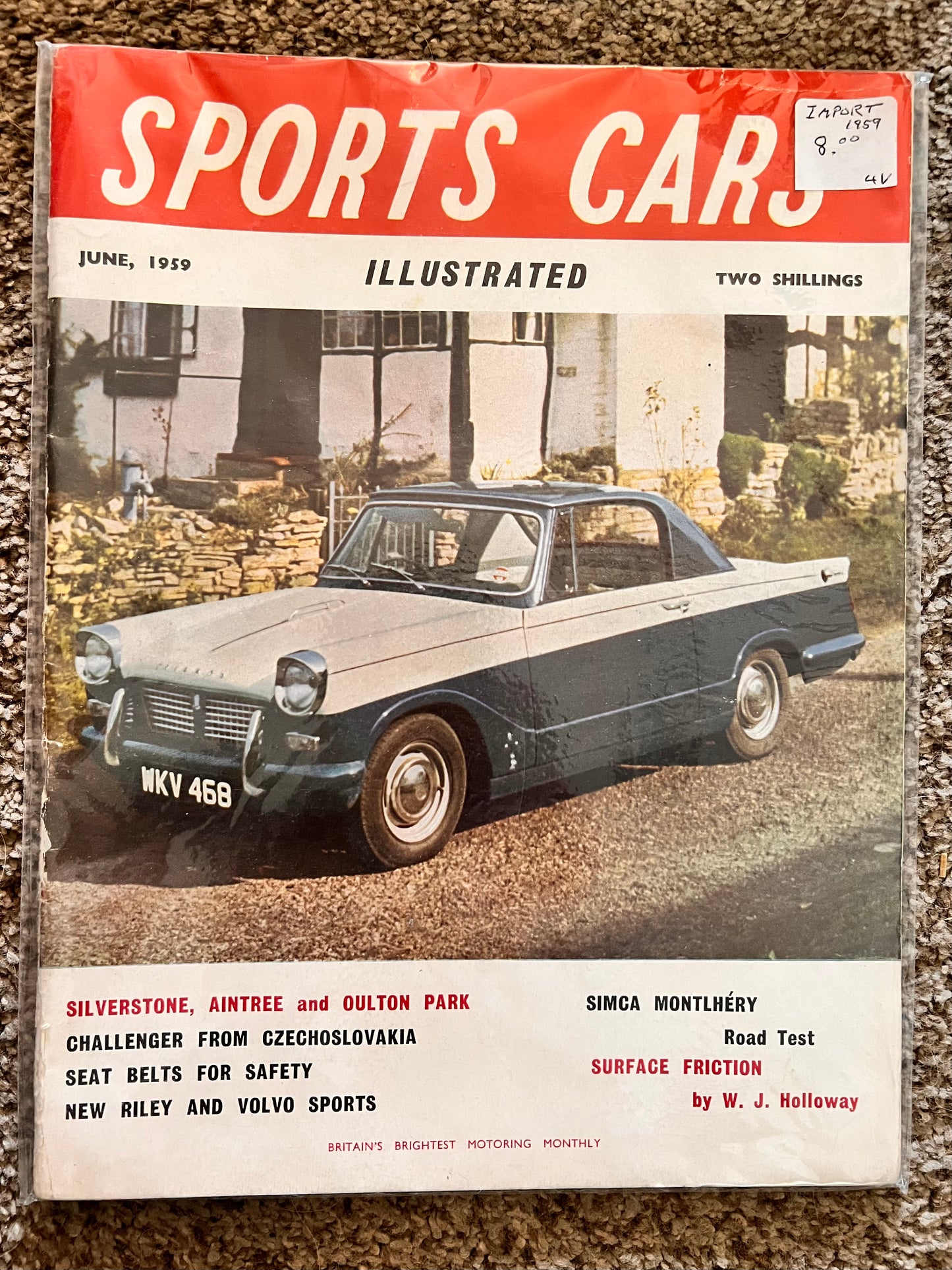 Sports Cars Illustrated Magazine Jun 1959 Simca Montlhery