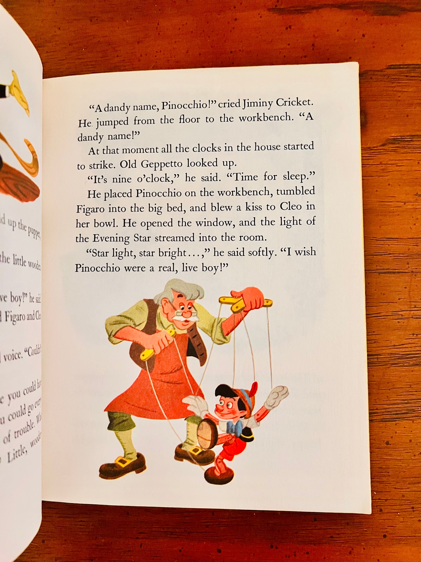 1971 Little Golden Book Walt Disney Pinocchio D100