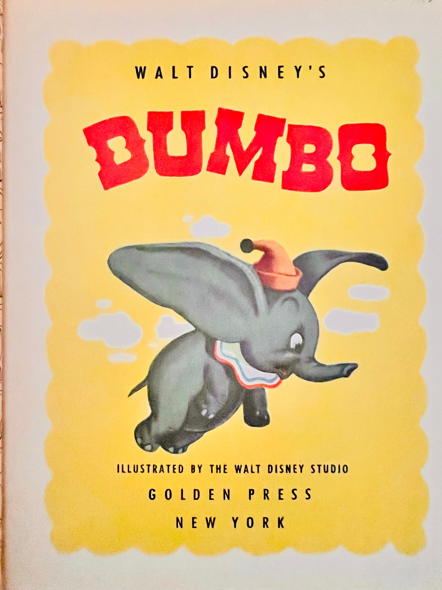 1957 Little Golden Book: Walt Disney's Dumbo D3 Cover #2