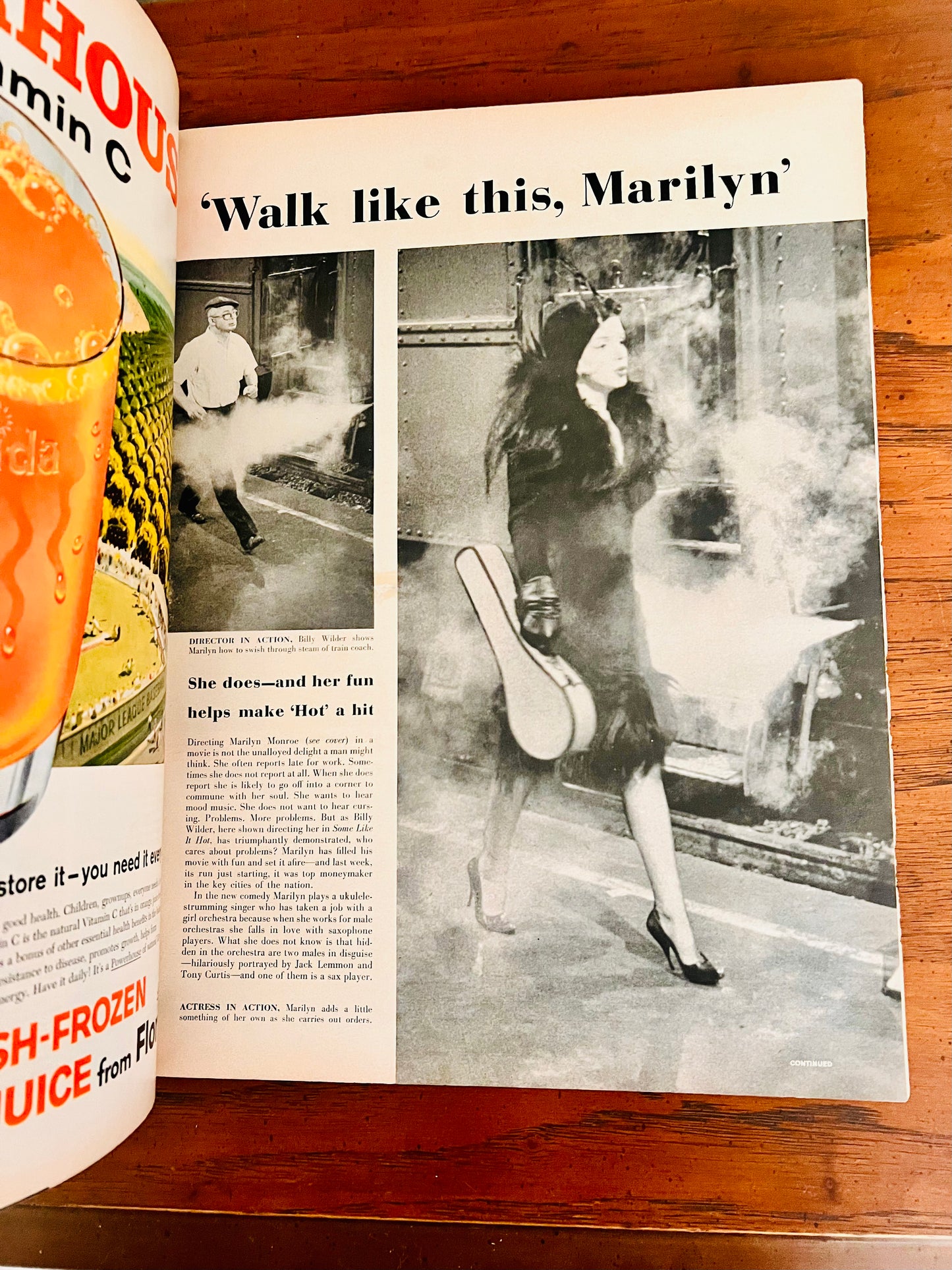 1959 Life Magazine Marilyn Monroe Cover Mickey Mantle Advertisement