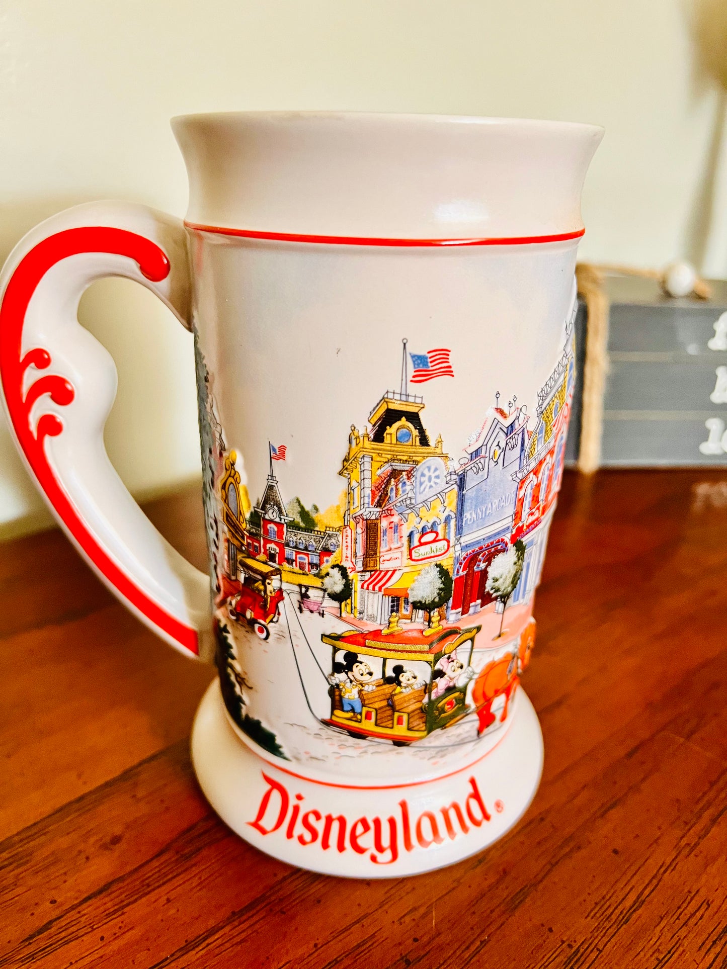 Disneyland Vintage 3D Ceramic Stein Mug 1993 Main Street Castle