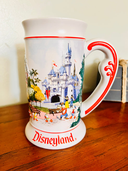 Disneyland Vintage 3D Ceramic Stein Mug 1993 Main Street Castle